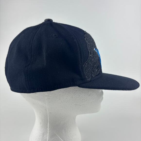 Detroit Lions Reebok Hat Onfield NFL Equipment Wool Men's Fitted L/XL Black - Picture 5 of 9